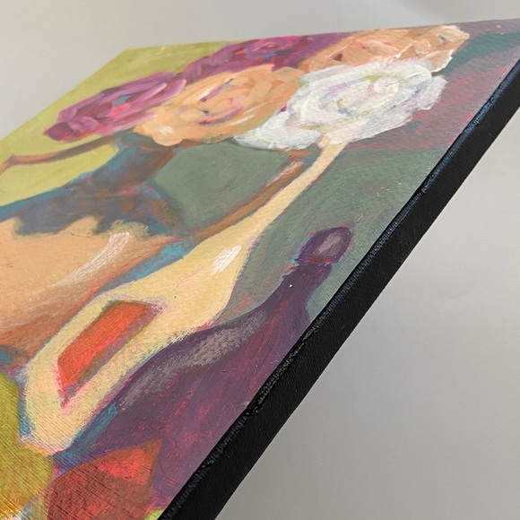 Colorful Still Life Canvas Art The Garden - Picture 4 of 4